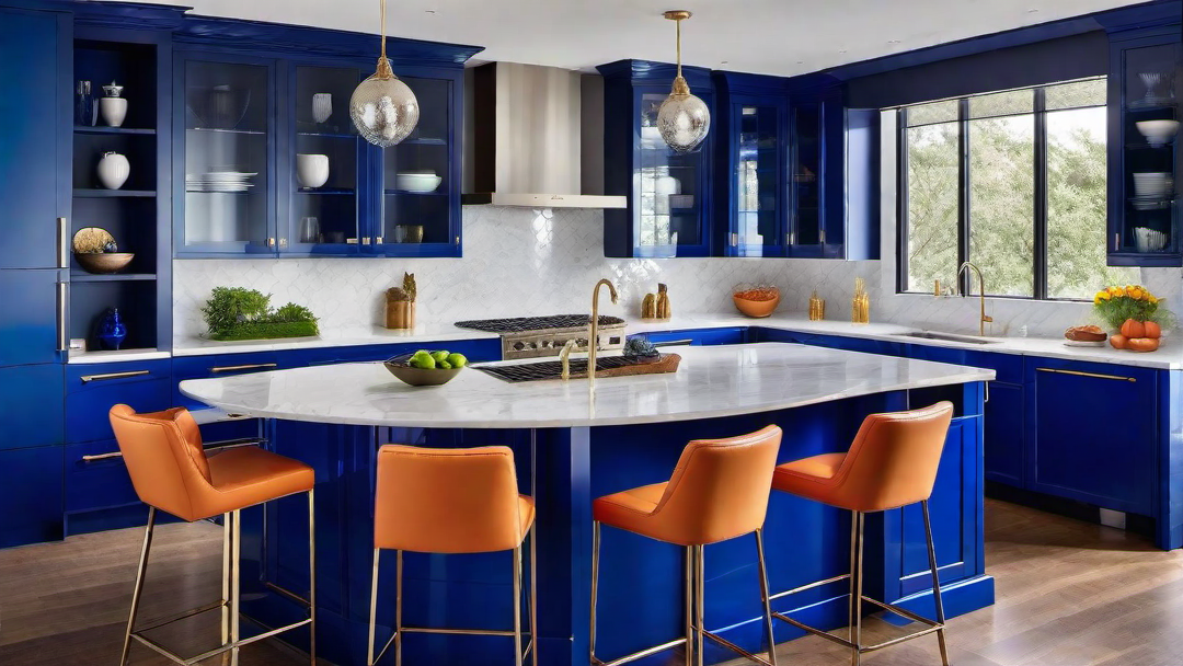 Bright Cobalt: Creating a Bold and Captivating Kitchen Focal Point