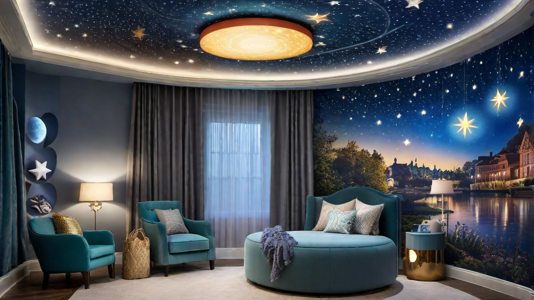 Celestial Carousel: LED Light Projector for Bedtime Stories