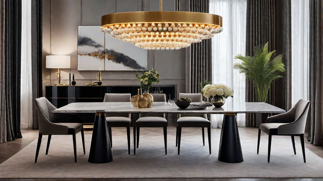 Chandelier Charm: Modern Lighting Fixtures for Dining Rooms
