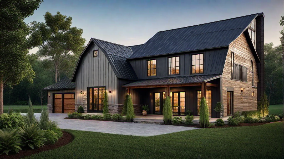 Charming Exterior: Rustic Appeal with Modern Touches