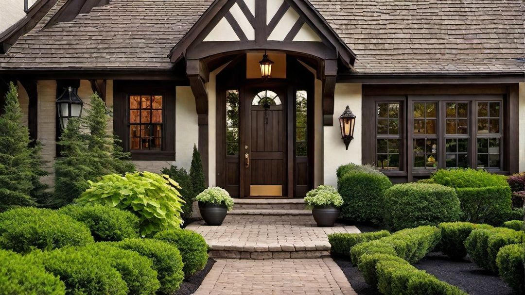 Charming Quirks: Tudor Style Home with Off-Center Doorway