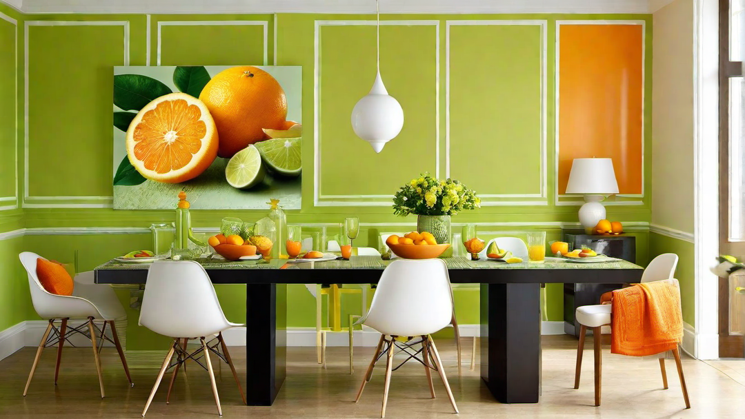 Citrus Burst: Infusing the Dining Room with Citrus-Inspired Hues