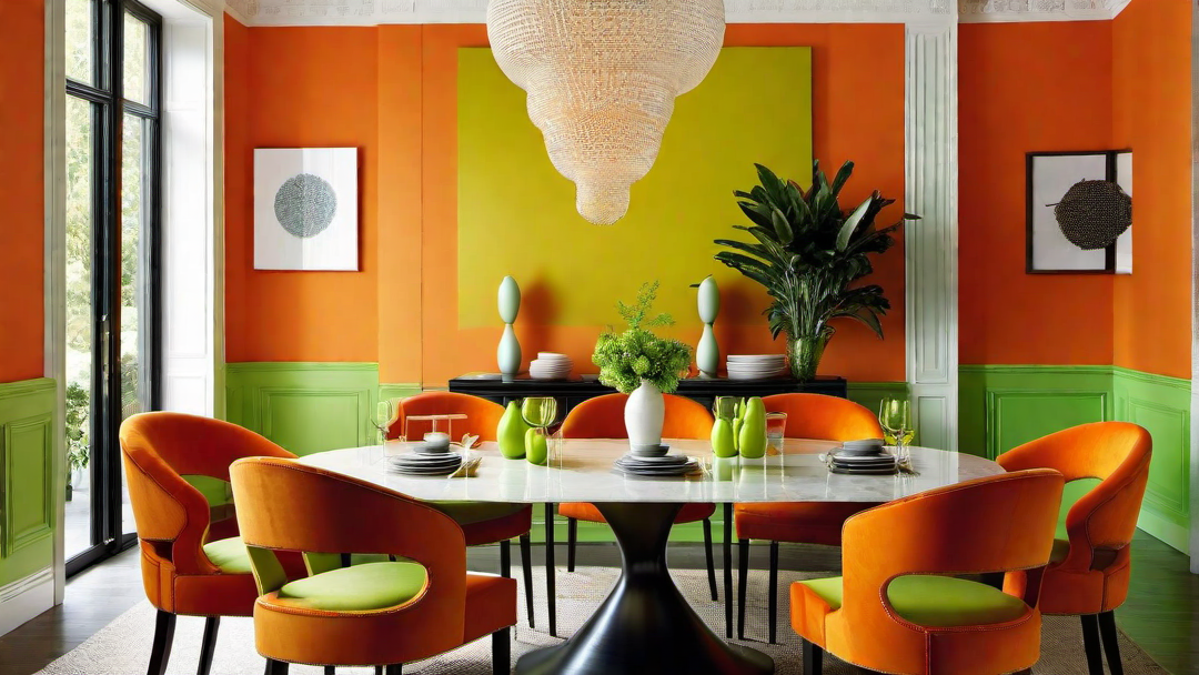 Citrus Splash: Combining Orange and Lime Green for a Fresh Look