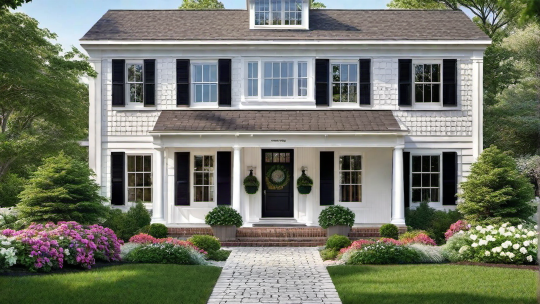 Colonial Influence: Cape Cod Style Homes with Symmetrical Facades