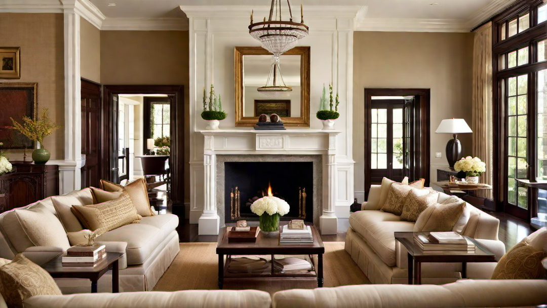 Colonial Style Great Room Layouts and Furniture Arrangement
