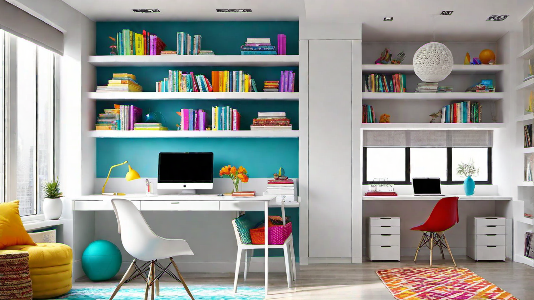 Colorful Accents: Adding Vibrant Elements to Bright Study Rooms