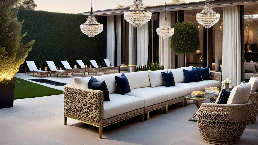 Contemporary Glamour: Sparkling Terrace with Sleek and Stylish Decor