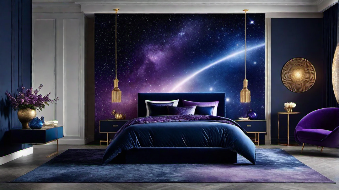 Cosmic Dreams: Deep and Mysterious Colors for a Celestial Bedroom Theme