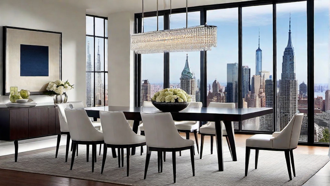 Cosmopolitan Flair: Urban-Inspired Dining Room Ideas
