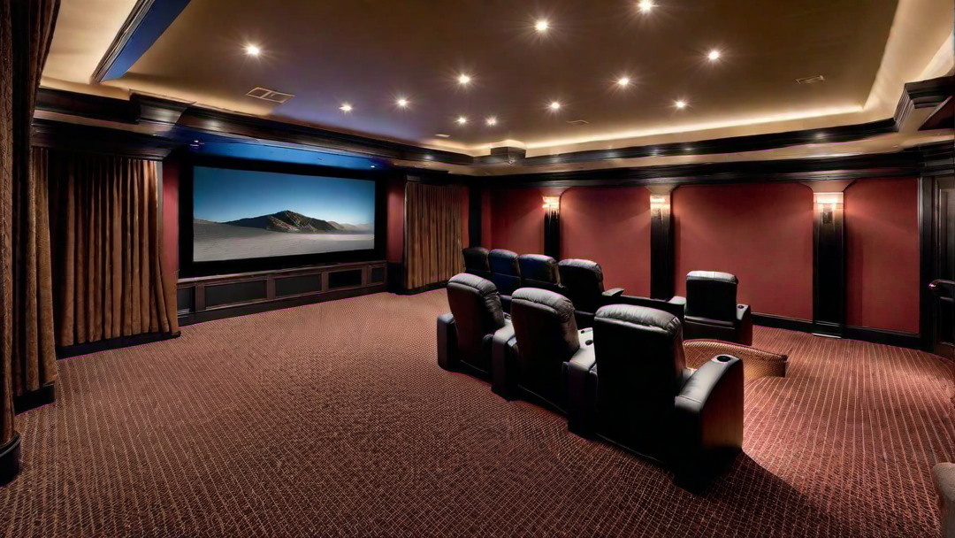 Cosy Atmosphere: Plush Carpets and Area Rugs for Home Theaters