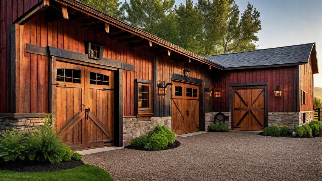 Country Charm: Rustic Barn Dominium Exterior Colors and Finishes