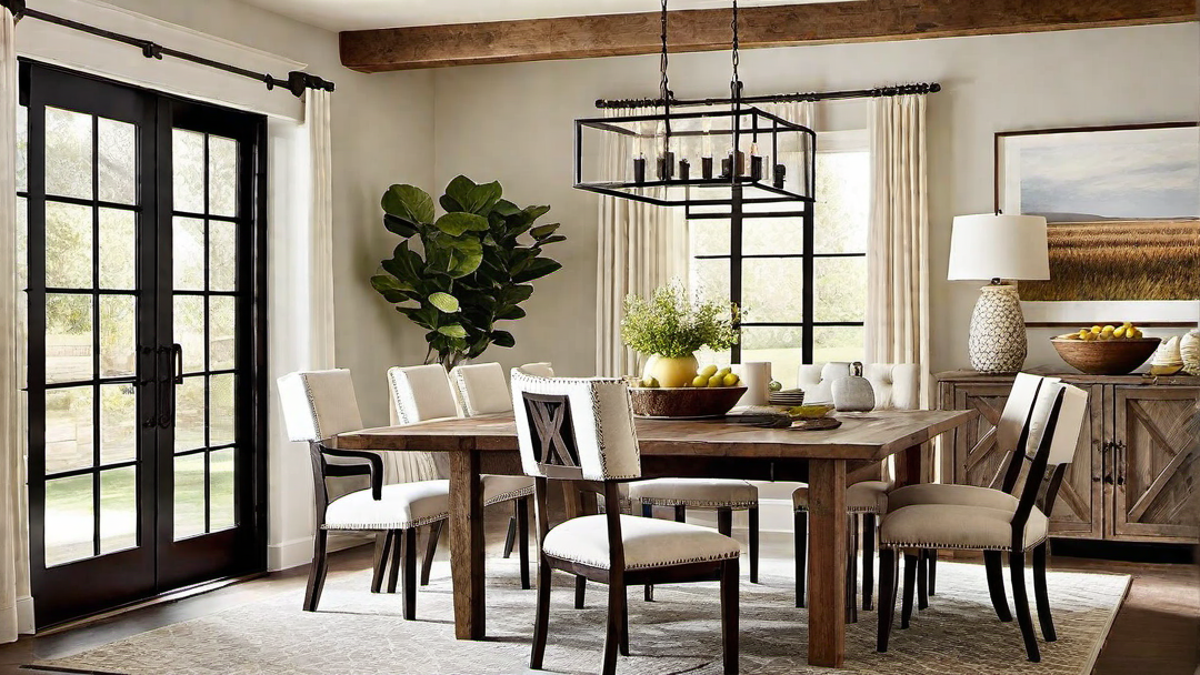 Country Retreat: Relaxed and Charming Ranch Dining Room