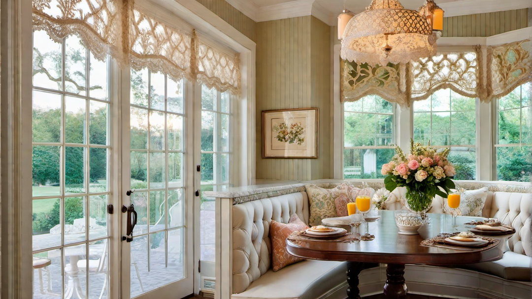 Cozy Breakfast Nook with Vintage Seating