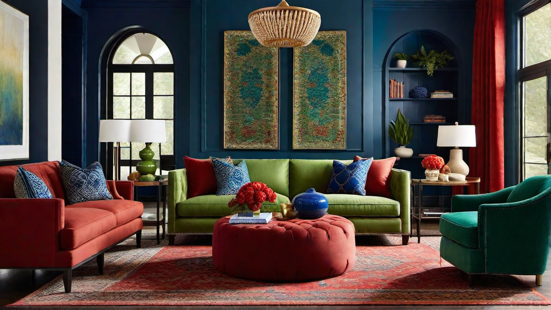 Cozy Comfort: Balancing Vibrant Hues with Inviting Textures