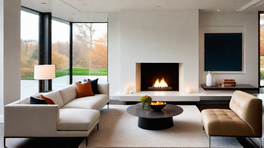 Cozy Corner: Contemporary Fireplace Nook