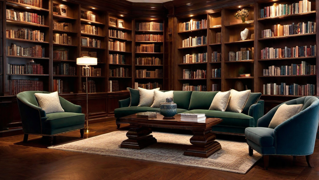 Cozy Reading Nooks: Comfortable Seating in a Charming Library