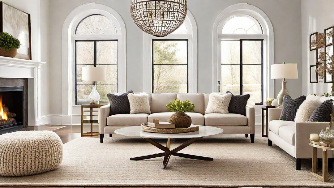 Cozy Texture: Adding Warmth to a Gleaming Living Room