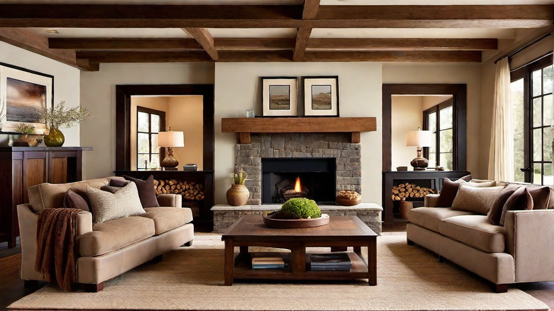 Craftsman Comfort: Plush Seating and Soft Textures in the Living Room