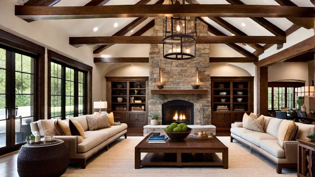 Craftsman Style Great Room: Embracing Symmetry and Balance