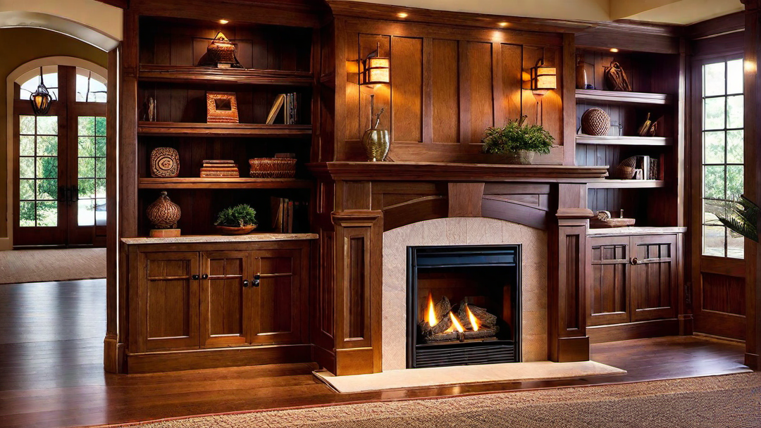 Craftsman Style Hearth: Cozy and Authentic