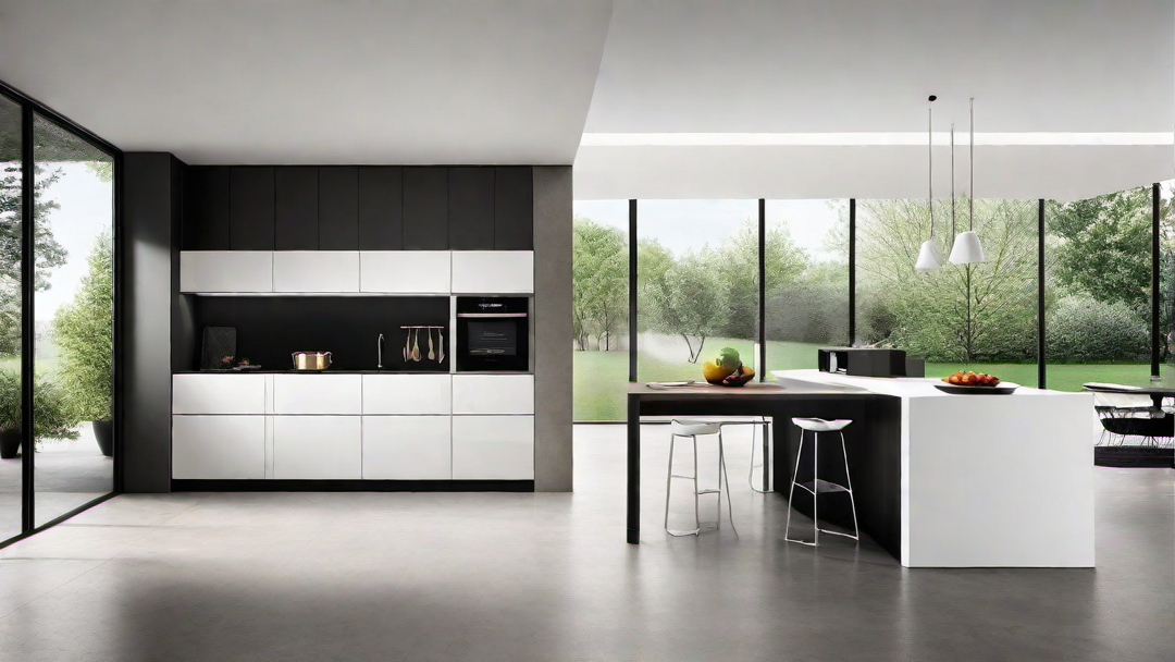 Creative Layout: Contemporary Kitchen with Innovative Design