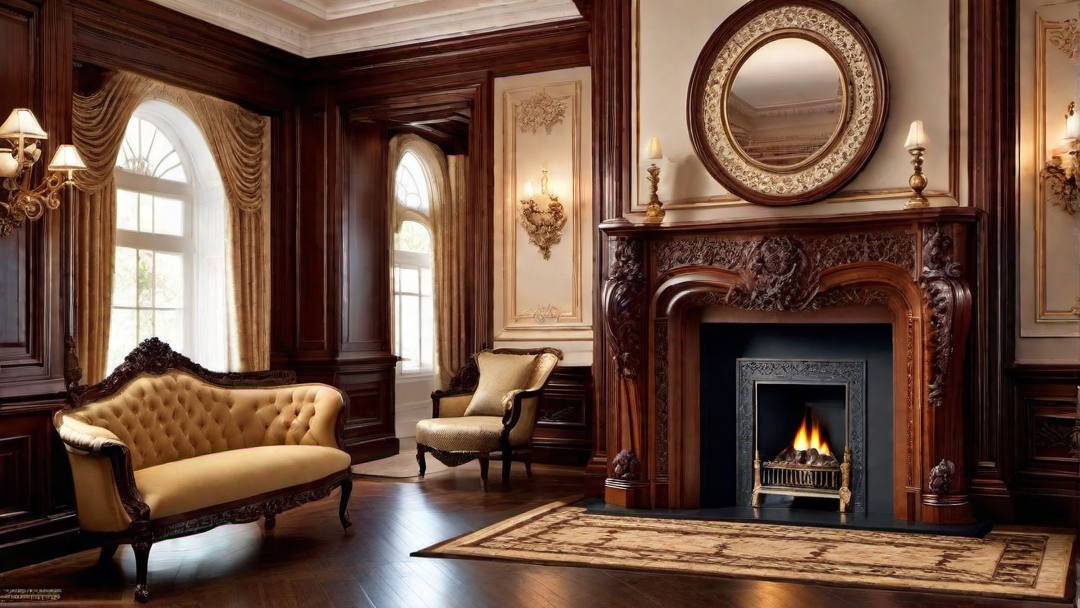 Decorative Elements: Carvings and Details in Colonial Fireplace Designs