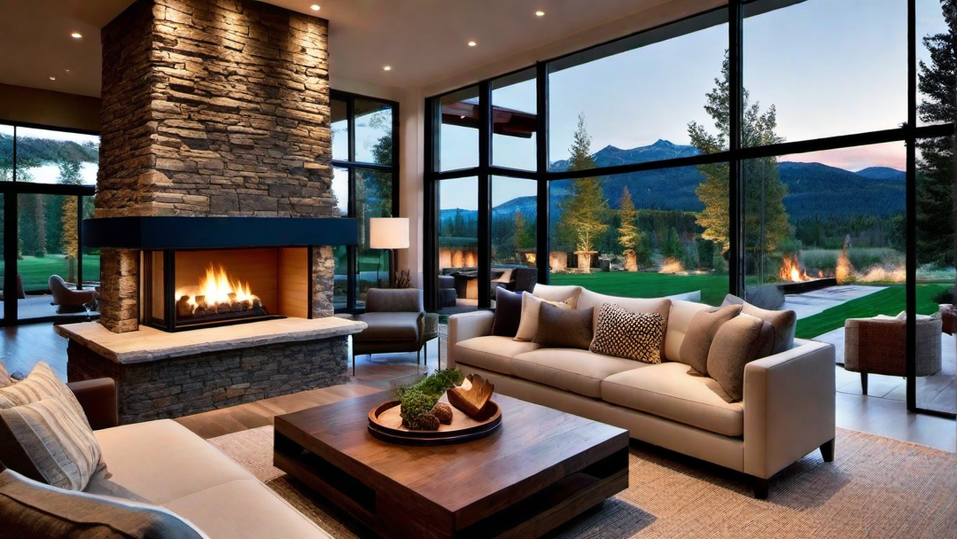 Double-Sided Fireplaces: Enhancing Ranch Style Homes with Dual Views
