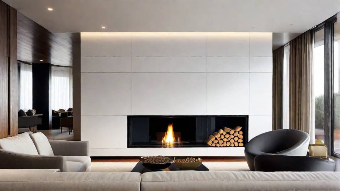 Double-sided Drama: Modern Fireplace as Room Divider