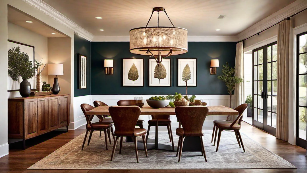 Down-home Comfort: Casual and Relaxed Ranch Style Dining Room