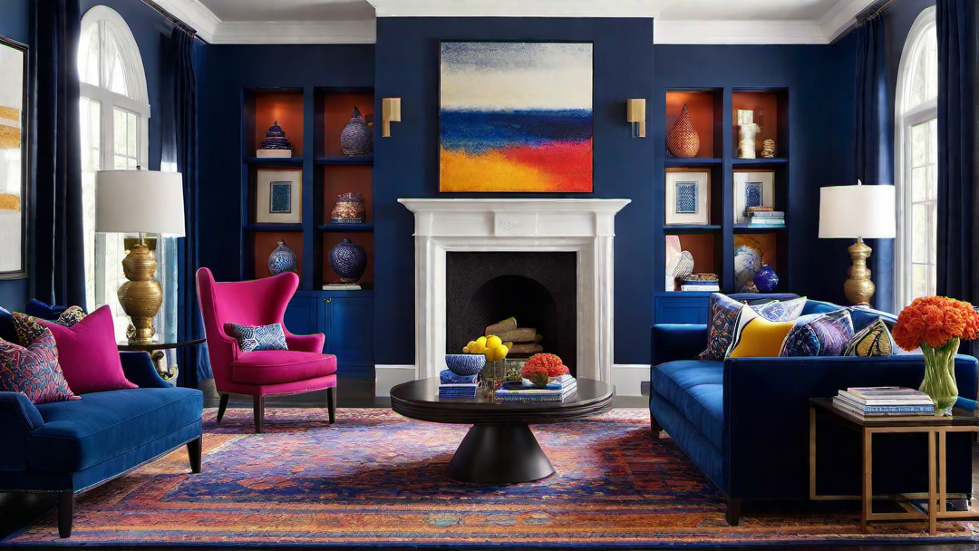 Dramatic Color Accents: Elevating the Great Room