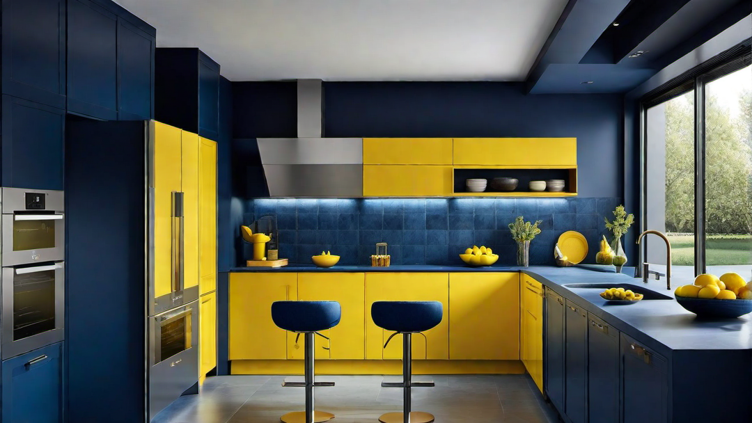 Dynamic Denim: Cool and Contemporary Kitchen Palette
