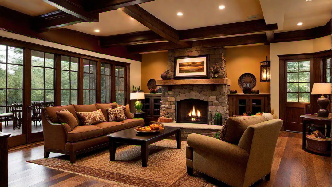 Earth Tones: Natural Color Palette in Craftsman Style Interior