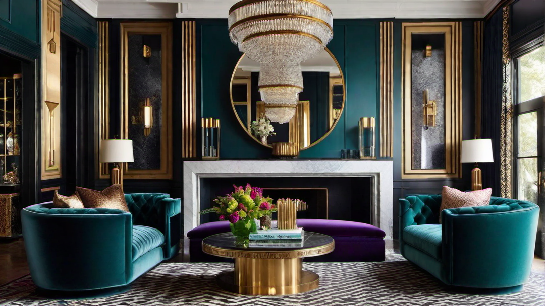 Eccentric Art Deco Accents: From Mirrors to Bar Carts