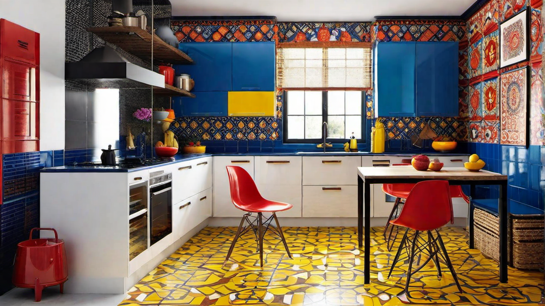 Eclectic Charm: Mixing Vibrant Colors in the Kitchen
