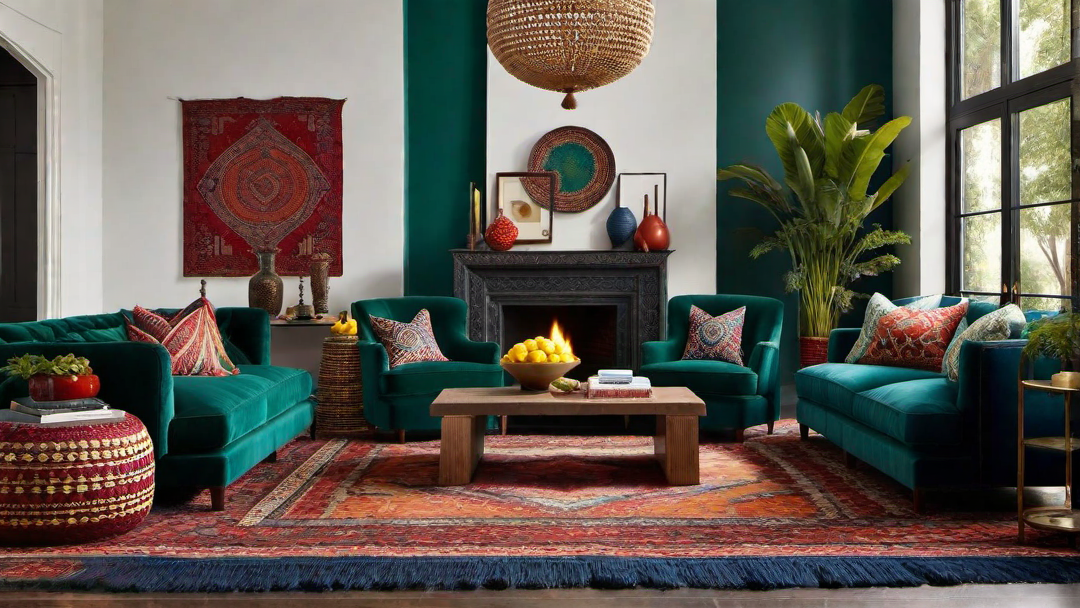 Eclectic Color Mix: Incorporating a Range of Colors for a Bohemian Vibe