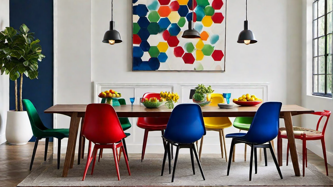 Eclectic Elegance: Mix and Match Colorful Dining Chairs