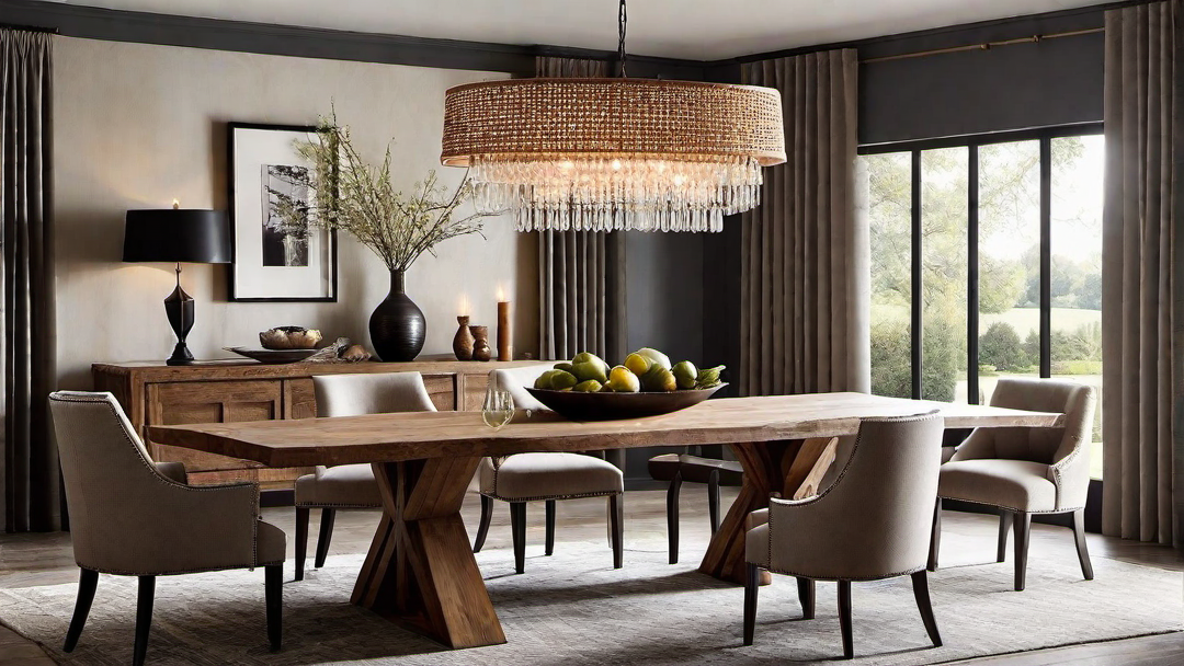 Eclectic Mix: Fusion of Styles in Ranch Style Dining Room