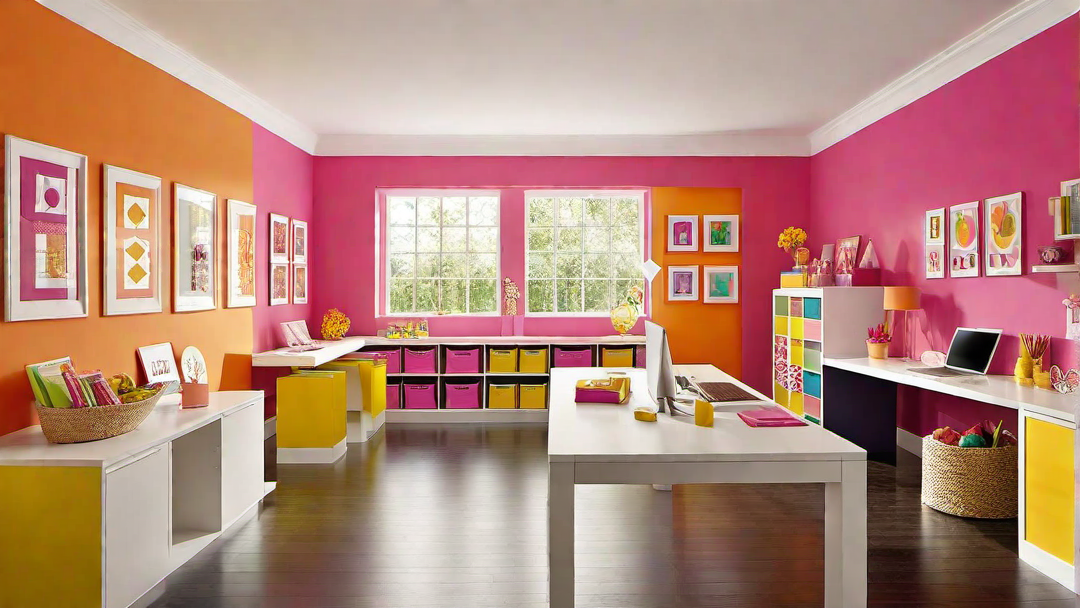 Effulgent Craft Room Color Palette: Bright and Vibrant Hues