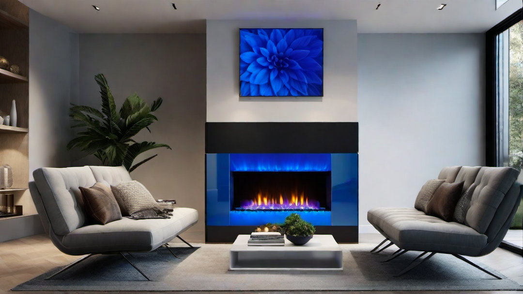 Electric Blue: Contemporary Twist on a Traditional Fireplace