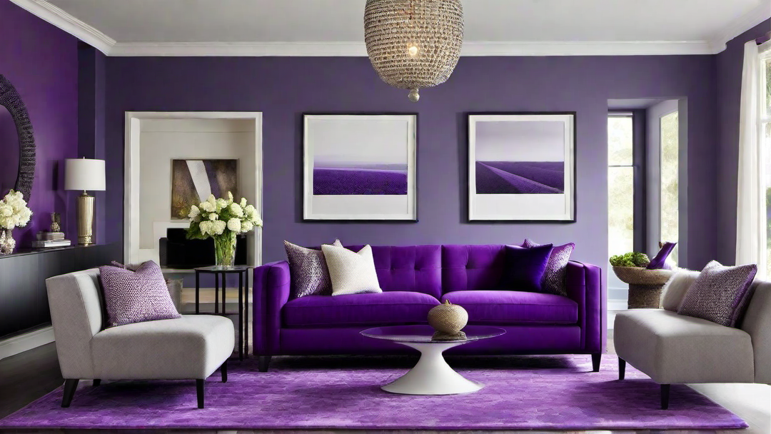 Electric Purple: Adding a Pop of Color to the Living Room