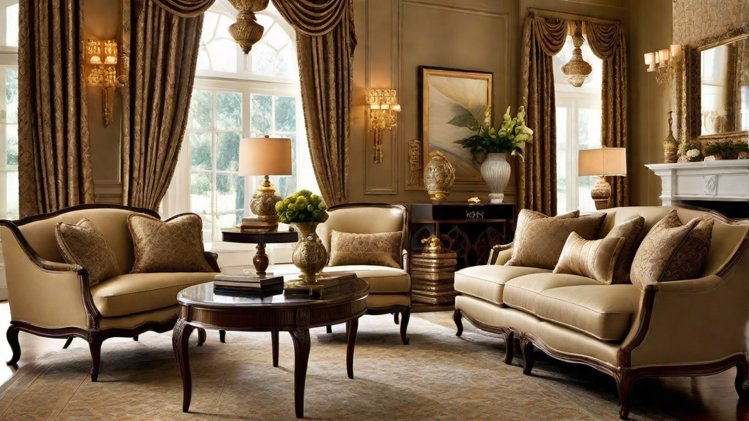 Elegant Drapery: Enhancing Windows in a Colonial Style Living Room