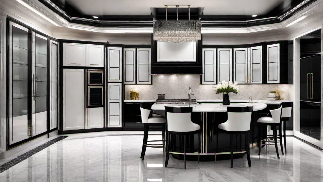 Embracing Symmetry and Balance in Art Deco Kitchen Layouts