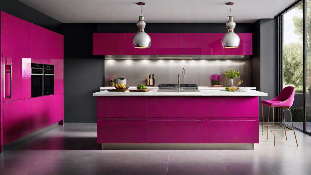 Energetic Magenta: Adding a Contemporary Twist to Kitchen Interiors