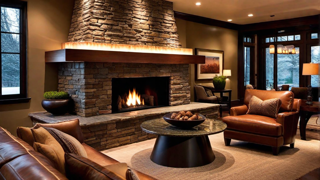Family Focal Point: Fireplace as the Heart of the Ranch Style Home