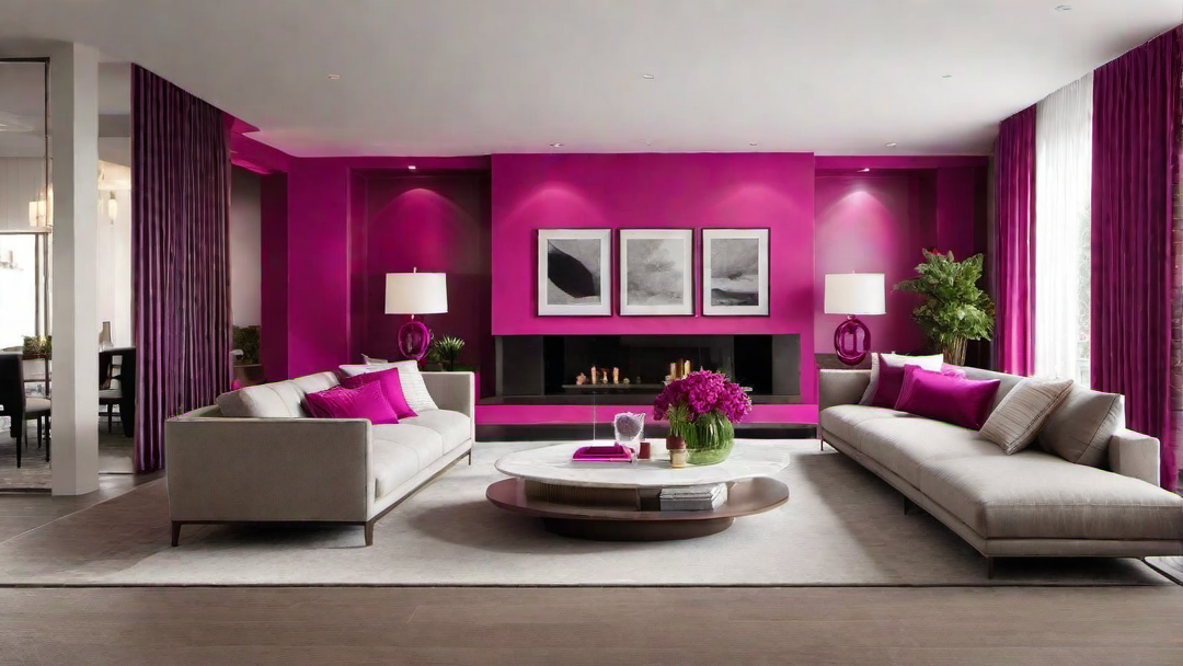 Fiery Fuchsia: Creating a Bold and Dramatic Impact in the Great Room