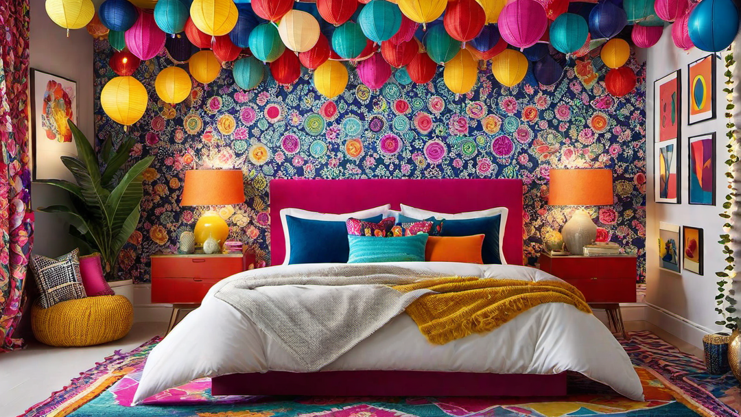 Fiesta Fun: Festive and Energetic Colors for a Party-Ready Bedroom