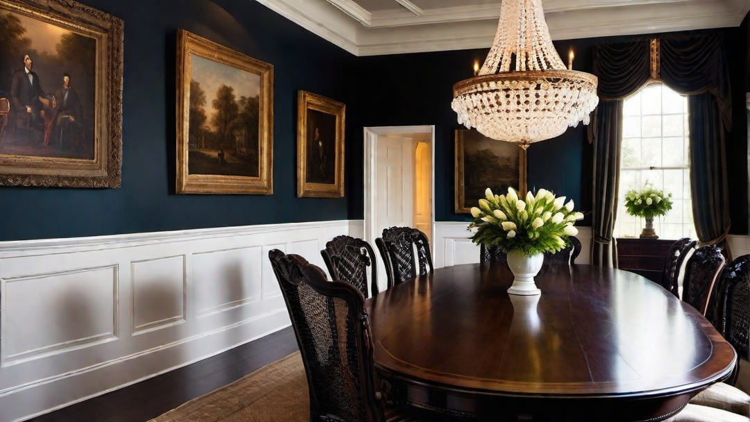 Formal Dining: Traditional Colonial Style with Antique Accents