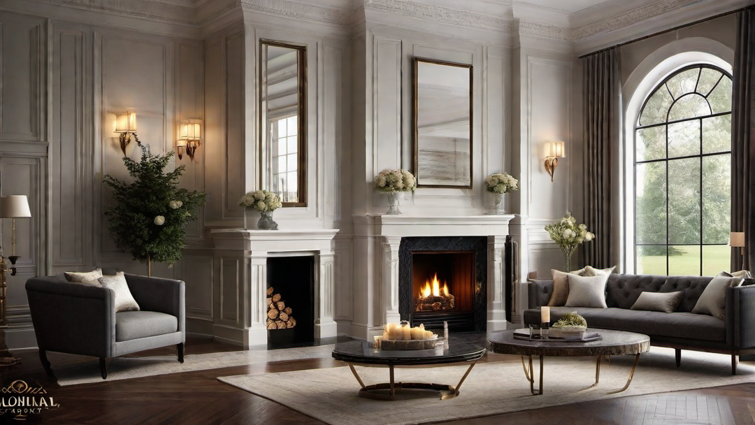 Functional Elegance: Practicality of Colonial Fireplace Design