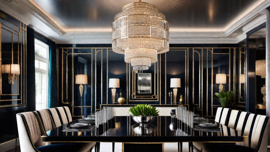 Gatsby Glamour: Art Deco Dining Room Inspired by the Roaring Twenties