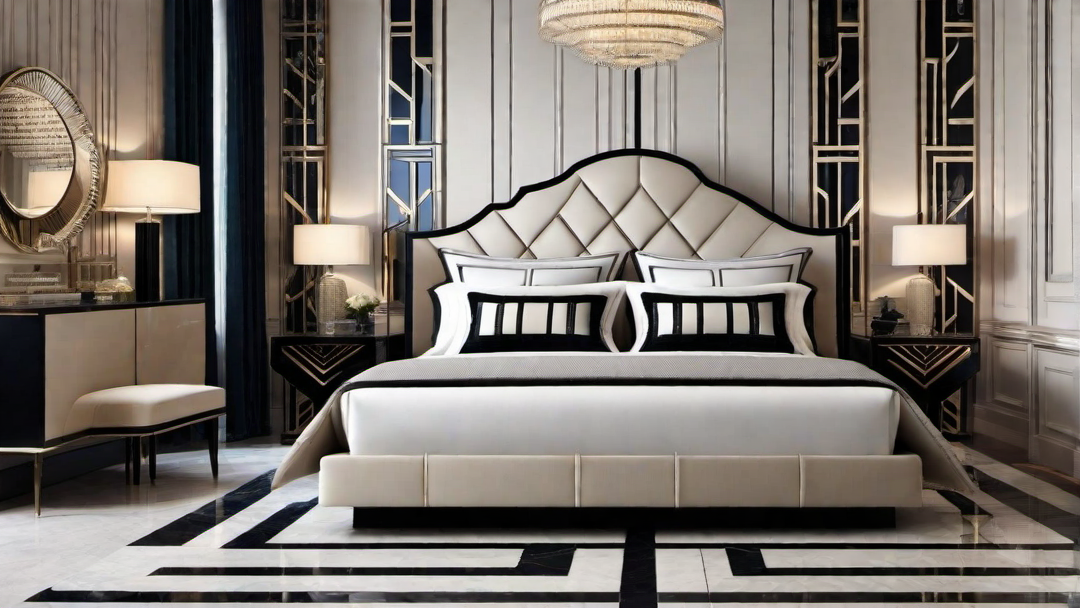Geometric Elegance: Patterns and Shapes in Art Deco Bedrooms